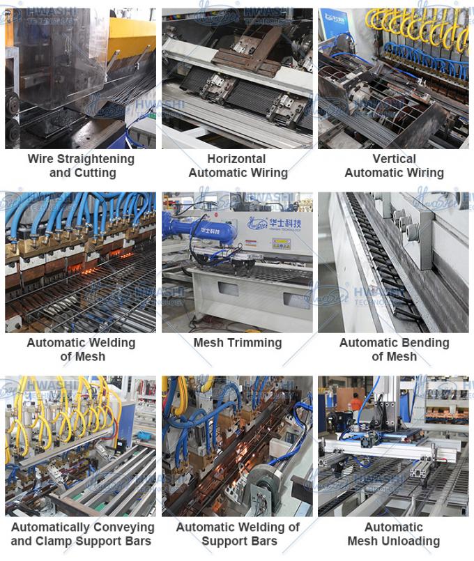 Weiterentwickelte automatische Schaltschweißmaschine für Wire Mesh Deck Shelf Production Line 1