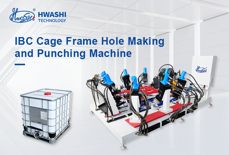 IBC-Käfigrahmen-Hole-Punching-Maschine, die zum Formen des Rahmens verwendet wird