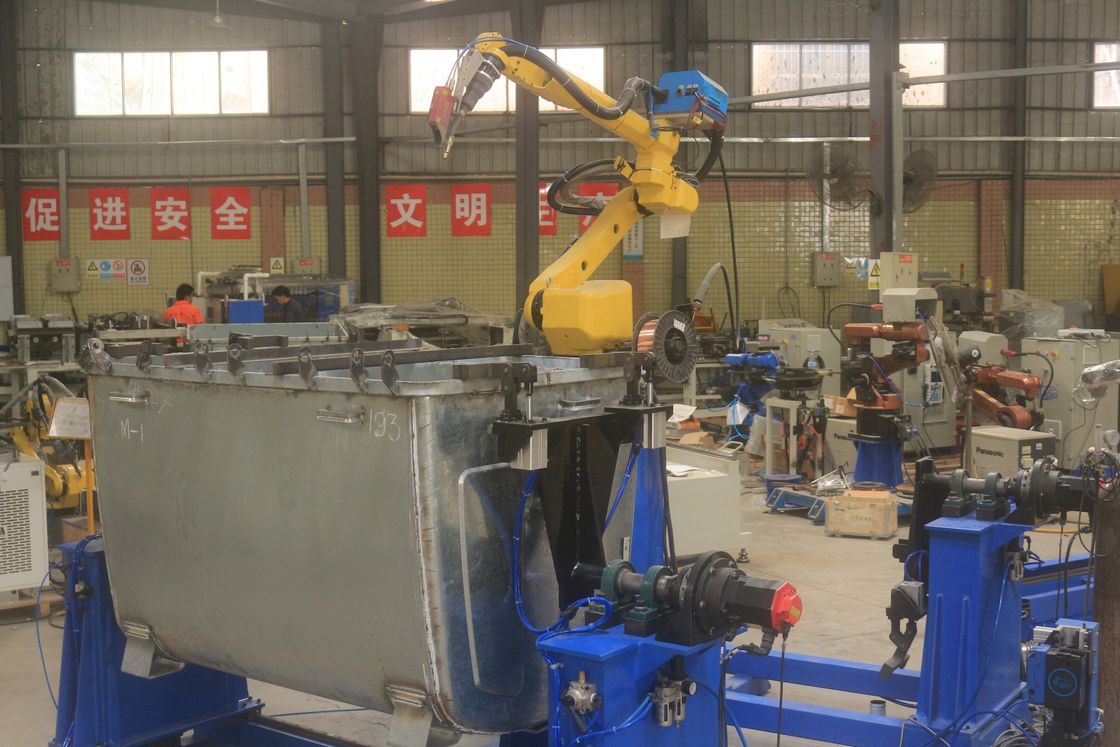 MIG-Schweißroboter für Müllcontainer mit Laser-Seam-Tracking-Roboterlaserschweißmaschine
