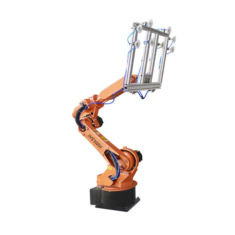 Industrielle Handhabung und Palettierungsroboter mit Saugbechergreifer für leichte Flachplatte