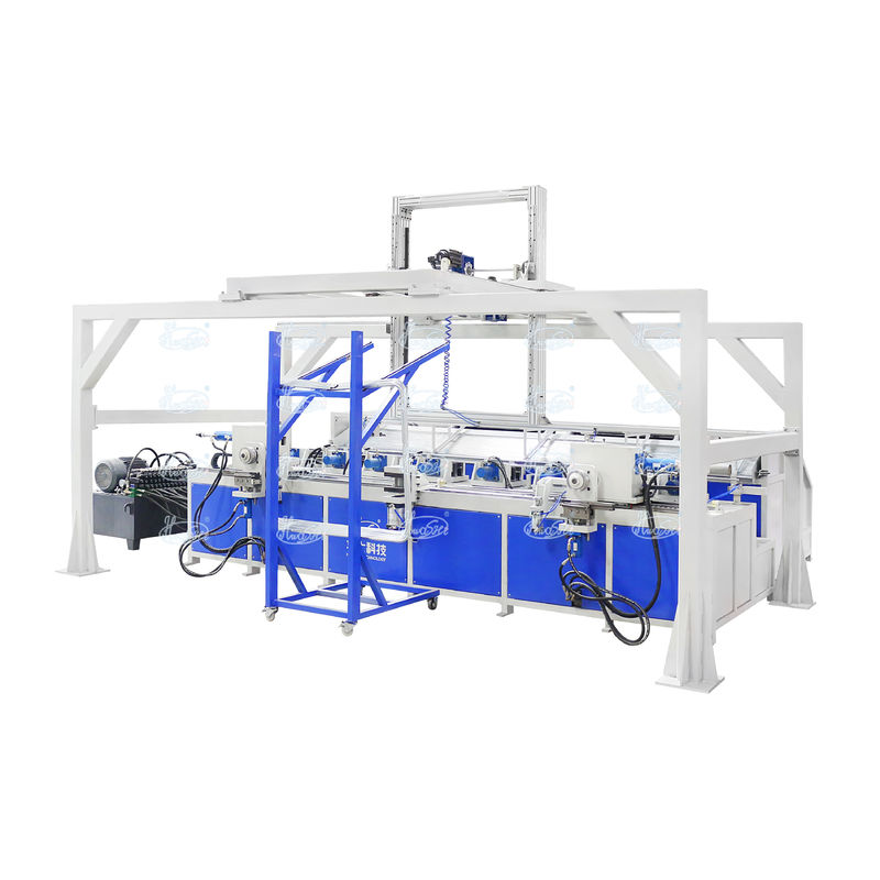 Vollautomatische Schlauchformmaschine zum Biegen und Schrumpfen von Schläuchen für IBC-Rahmenpalletten