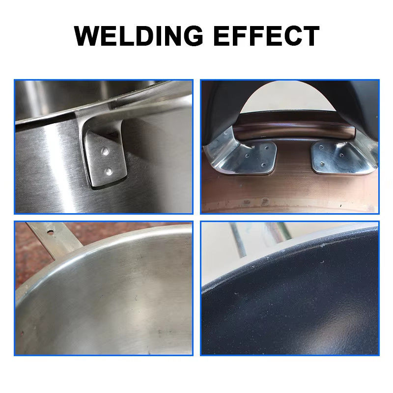 HWASHI 20KVA Edelstahl Topfgriff und Ohr Horizontale Hintern Schweißmaschine Spot-Schweißer für Kochgeschirr Geschirr Koch