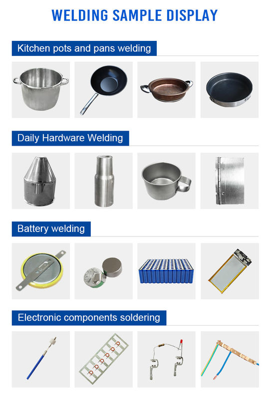 HWASHI Spot-Schweißmaschine Metallbleche Rohre und Rahmen mit Huashi Edelstahl Küchentopf