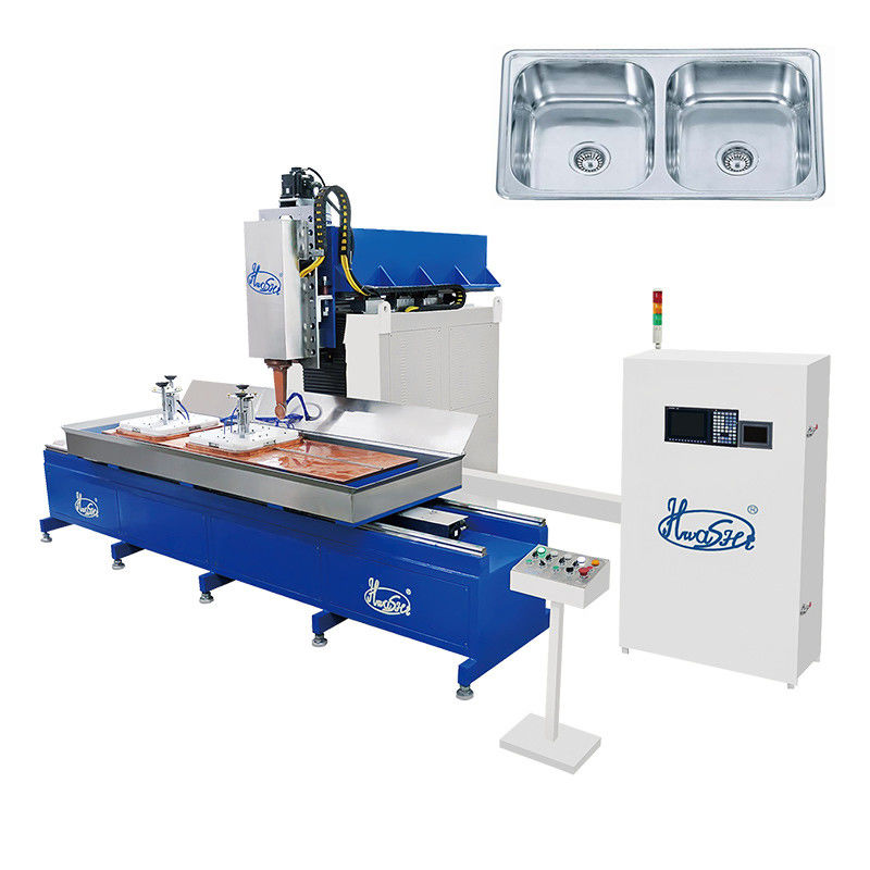 Hwashi Automatic 304 Edelstahl Waschbecken Rollen Naht Schweißmaschine CNC Waschbecken Schweißmaschine/Undermount Küchenwaschbecken