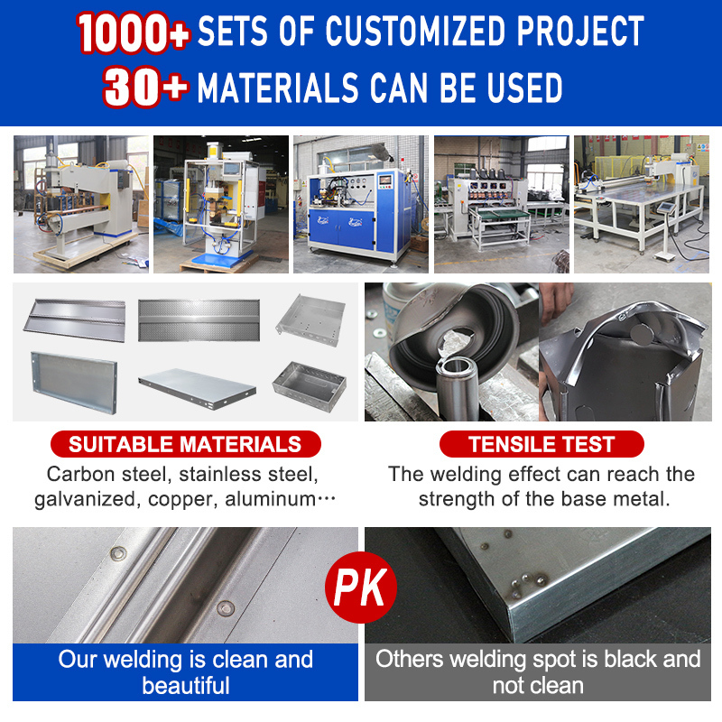 Schweißen mit Standard-Elektrodenspitze an der Schweißmaschine aus Edelstahl für Blechmetall-Türplatten