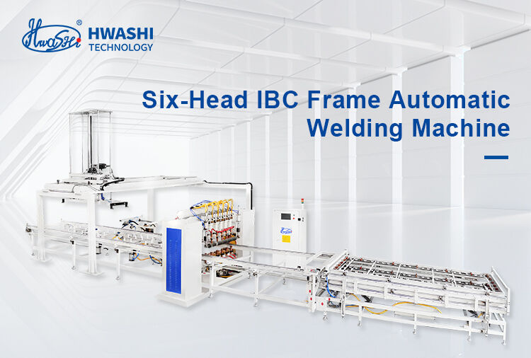 Hwashi IBC Cage Frame Automatic Production Machine with 50sec/pc Welding Efficiency 4 Sets MF DC Power Source and Automatic Mechanical Arm Unloading