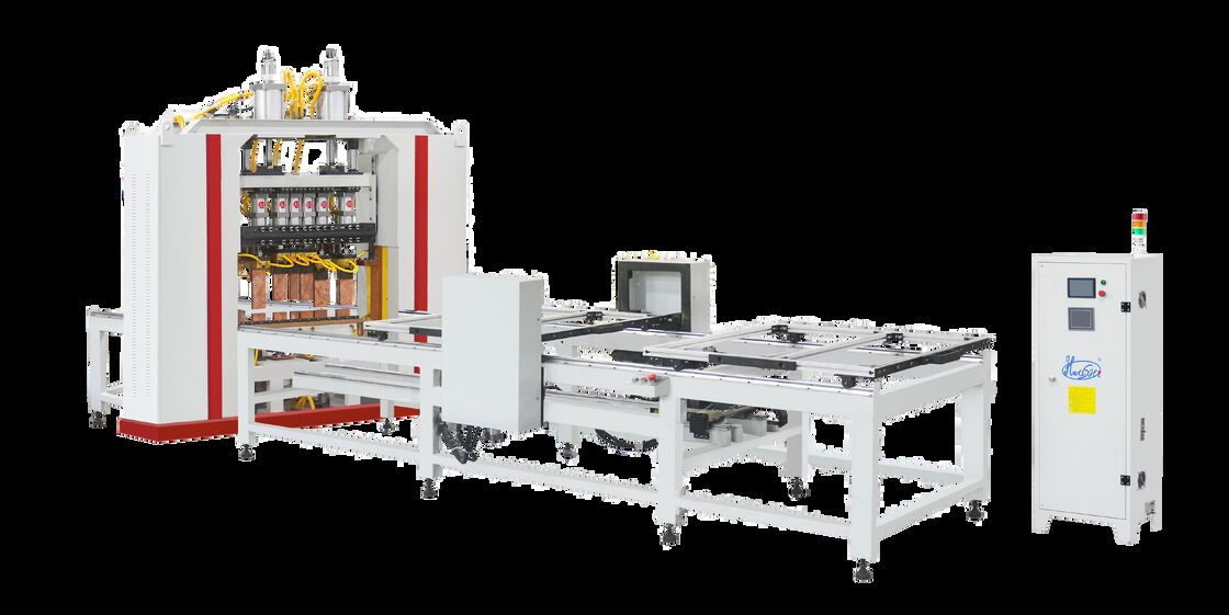 Ausleger-Drahtgitter-Schweißmaschine mit 3000 mm effektiver Schweißlänge und Doppel-Schicht-Zuführung mit 20 Schweißköpfen