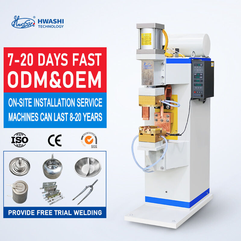 HWASHI WL-MF-250K Vertikaler Typ 75KVA Mittelfrequenz-Wechselrichter-Punktschweißmaschine für Bleche