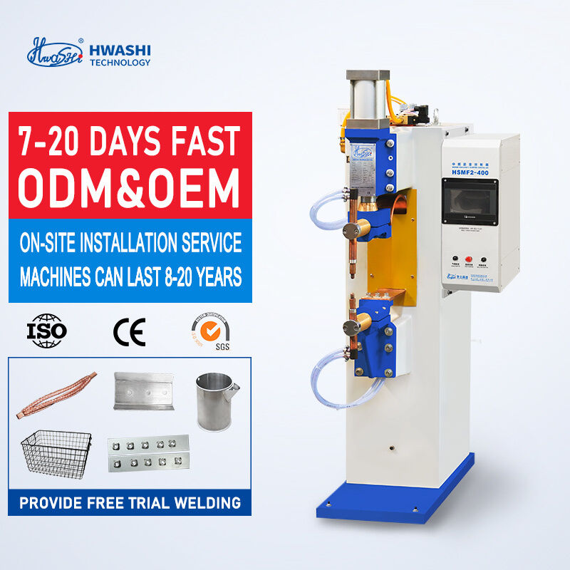 HWASHI 75KVA Leistung Vertikal Typ Mittelfrequenz-Inverter-Punktschweißmaschine CE/CCC/ISO zertifiziert