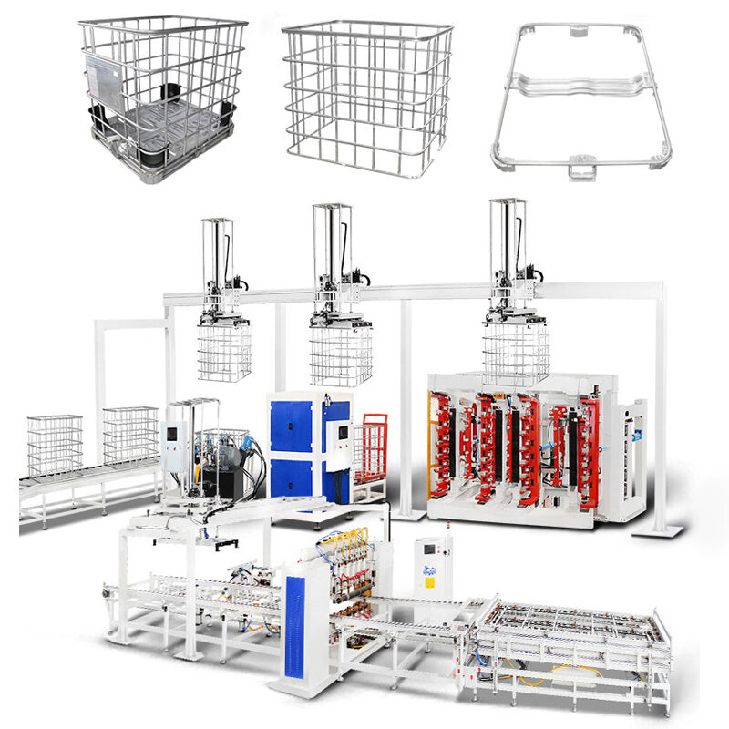 Biegeeffizienz 20-25sec IBC Tote Cage Schweißmaschine Spannung 380V entsprechend Ihren Produktanforderungen optimiert